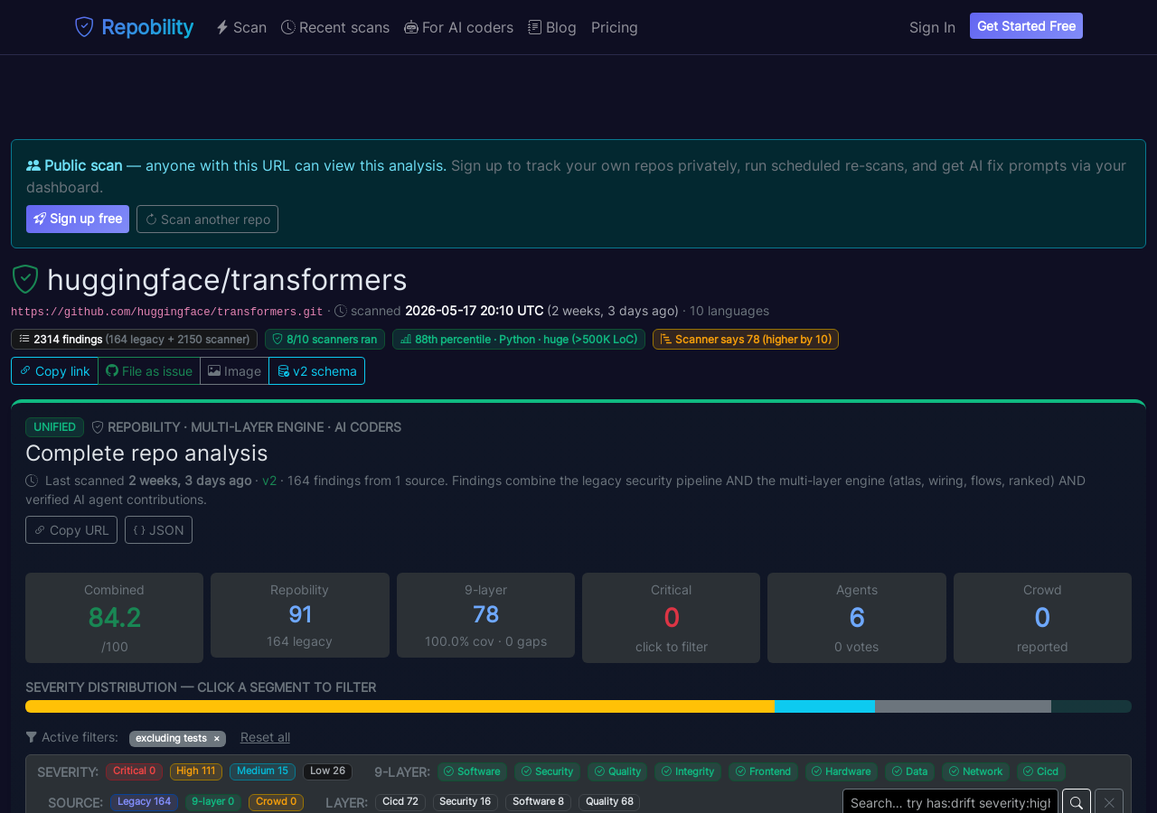Live scan page