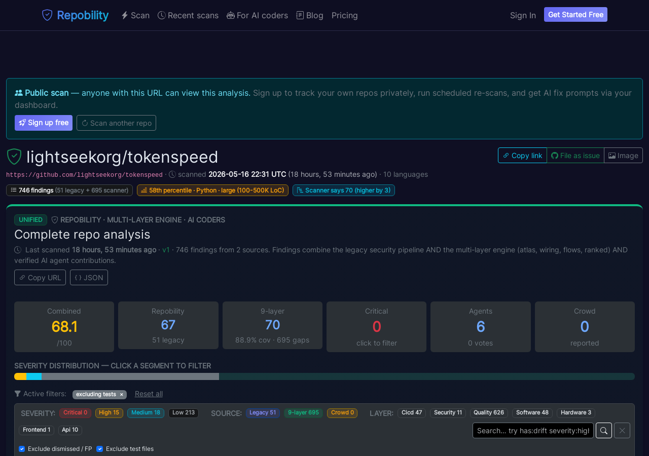 Live scan page