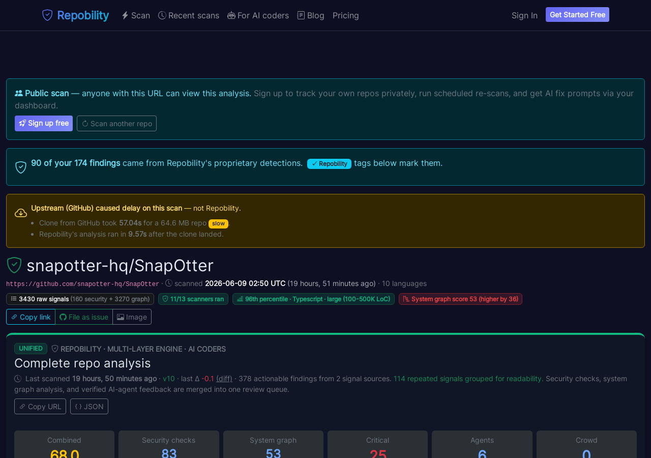 Live scan page