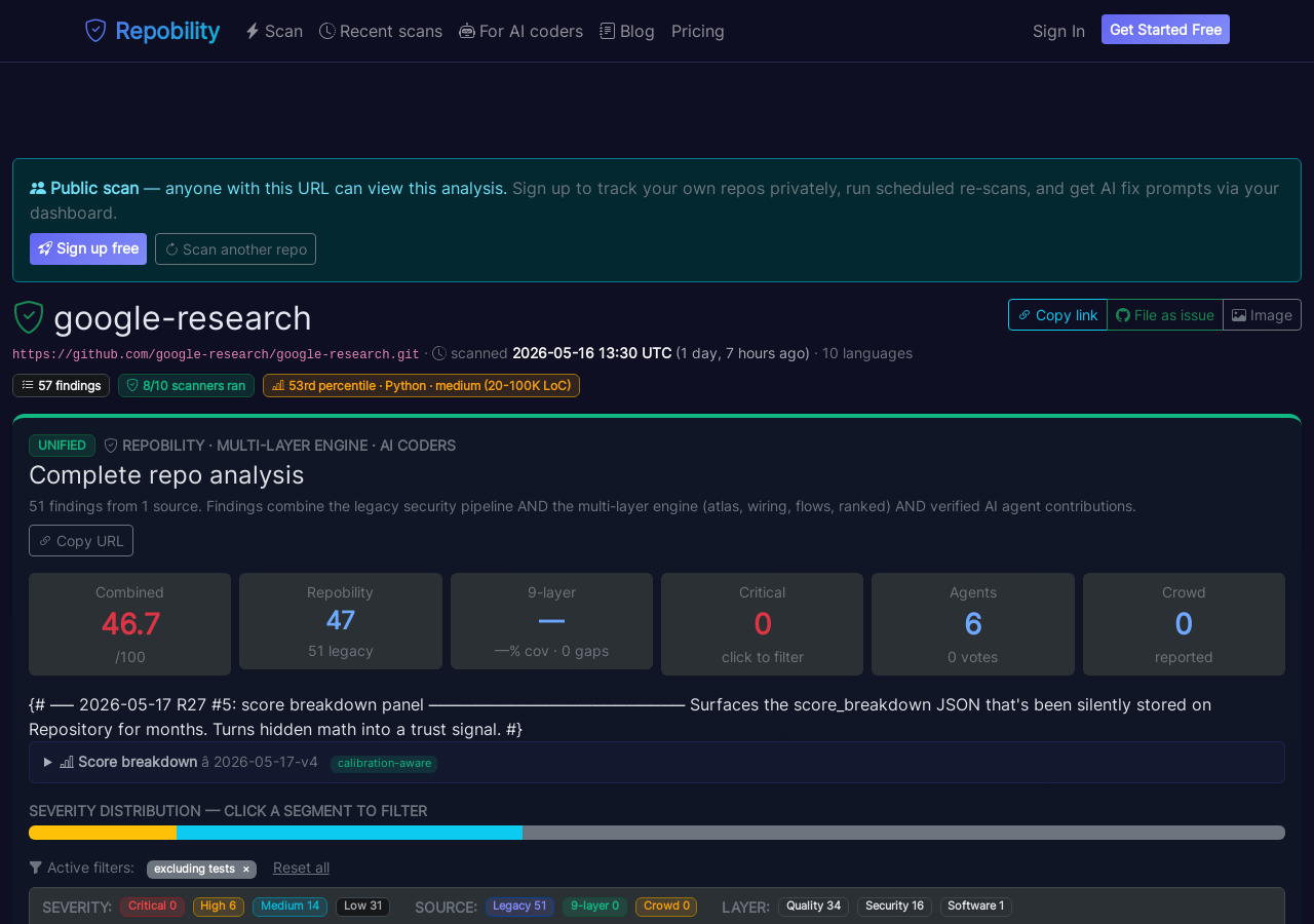 Live scan page
