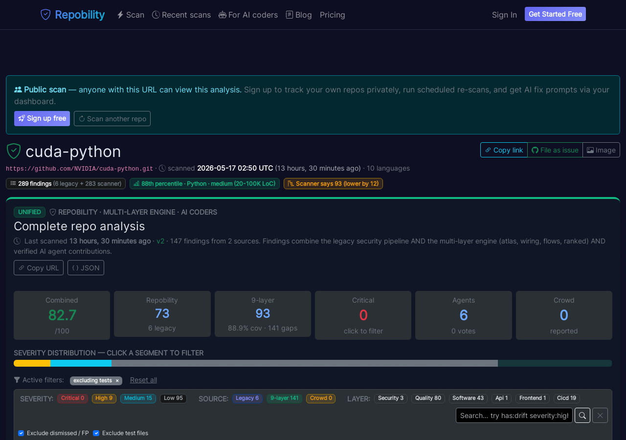 Live scan page