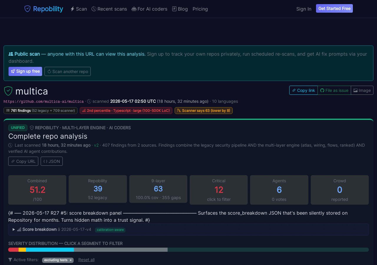 Live scan page