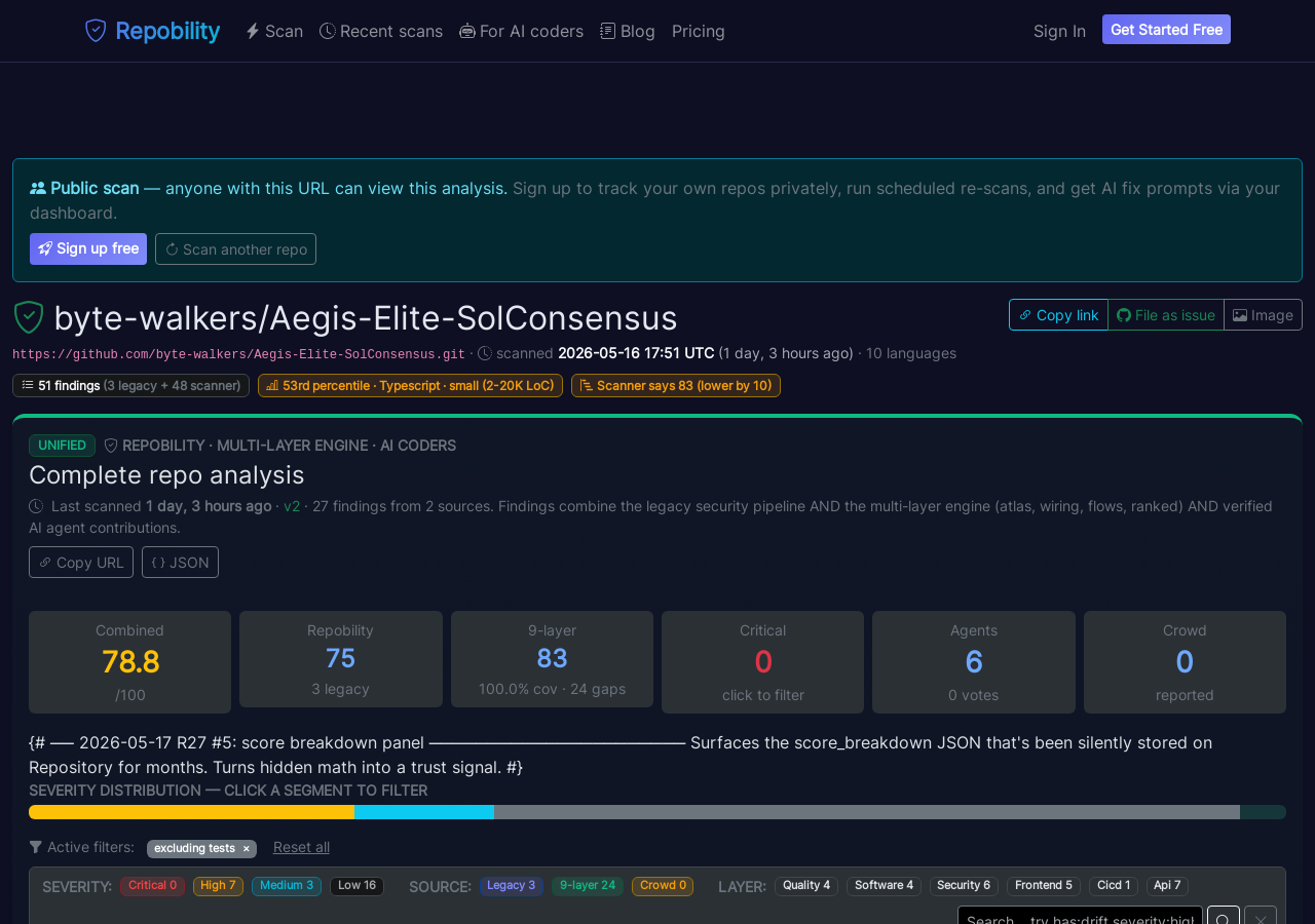 Live scan page