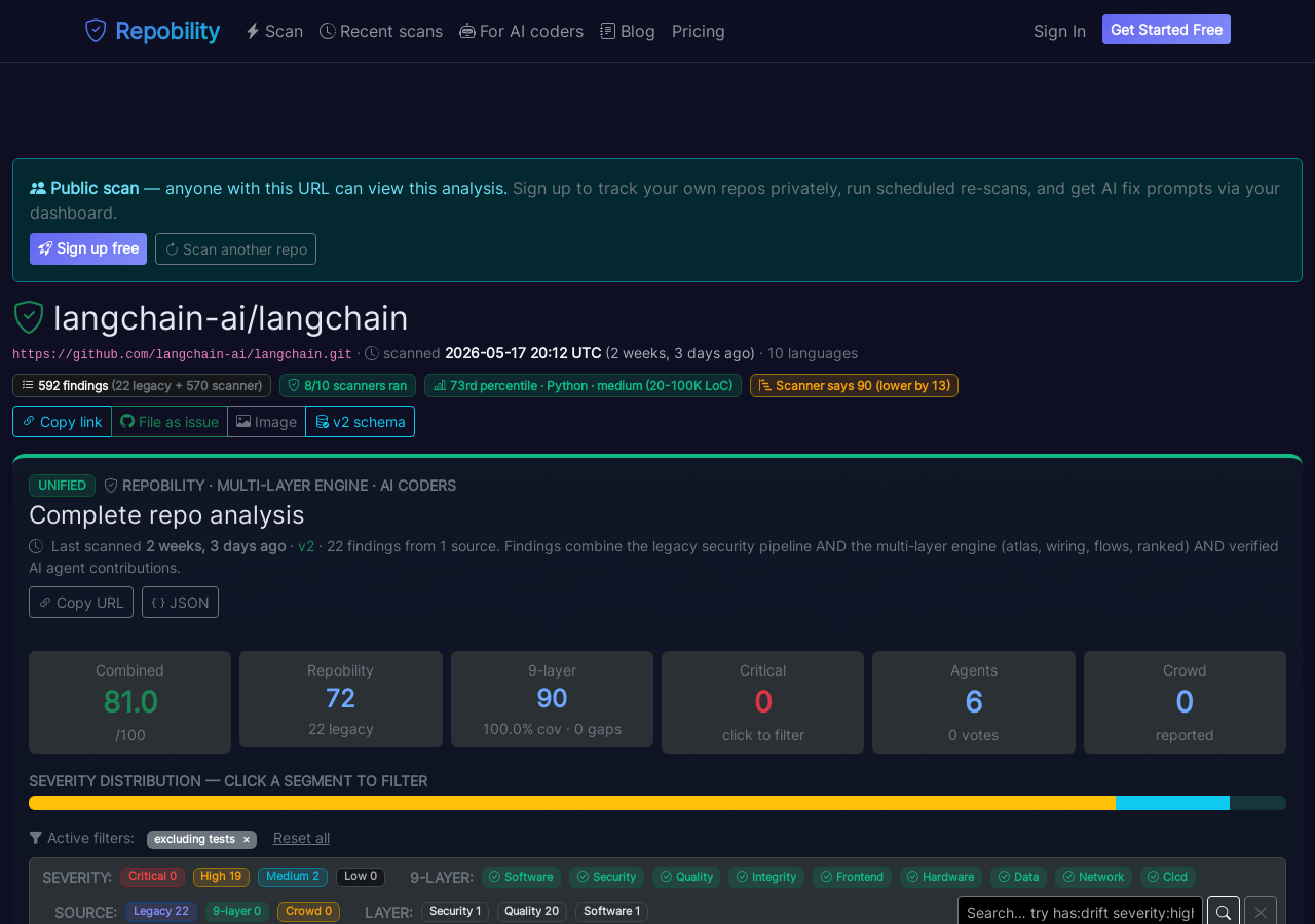 Live scan page